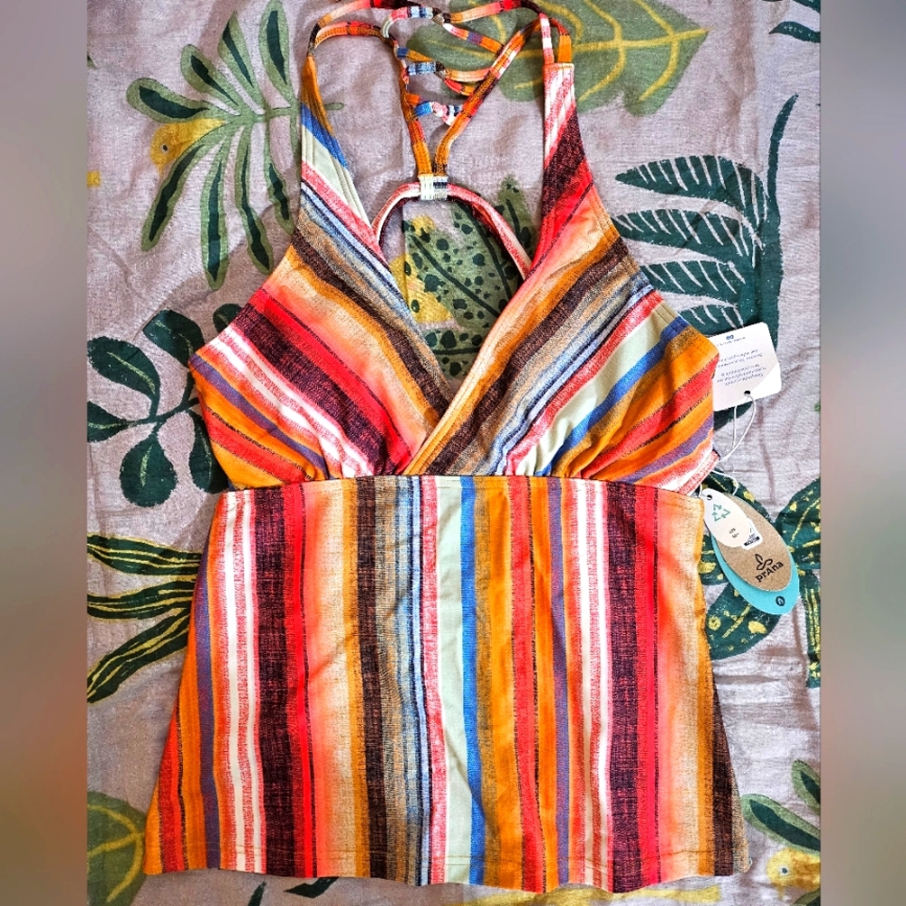 NWT Prana Swim Tankini Top, Size Small ($85 MSRP)